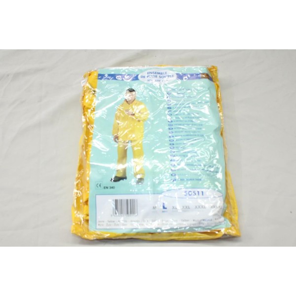 Combinaison de pluie souple taille L PVC jaune Coverguard 50511 