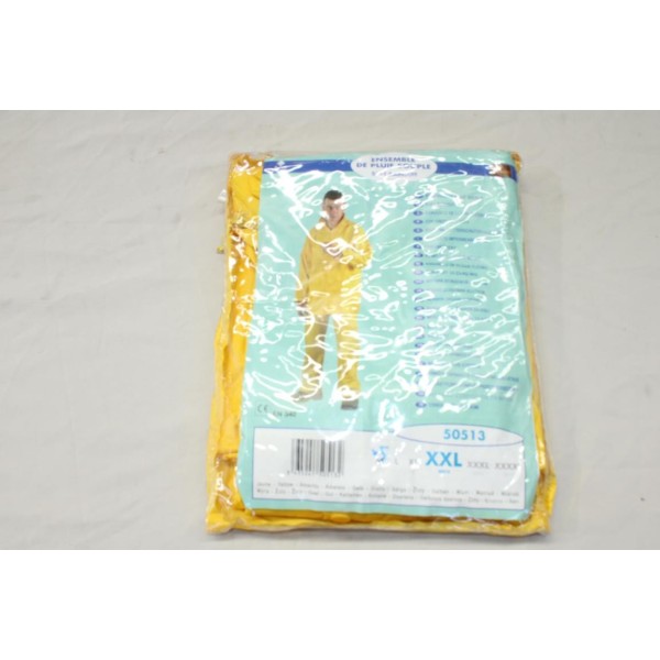 Combinaison de pluie souple taille XXL PVC jaune Coverguard 50513 