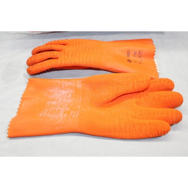 Paire gants latex orange 30cm T10 Epro 3820 
