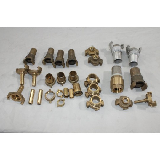 Lot 29 raccords metal dont laiton (27) et bagues buses tuyau nettoyeur haute pression 