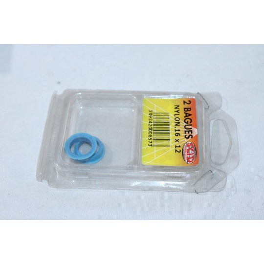 Blister 2 bagues nylon entretoise 16x12 SCID 0657 