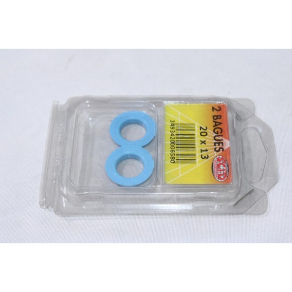 Blister 2 bagues nylon entretoise 20x13 SCID 0658 