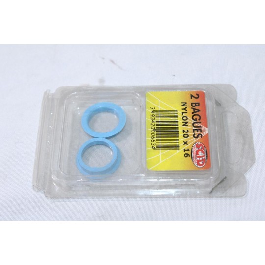 Blister 2 bagues nylon entretoise 20x16 SCID 0663 