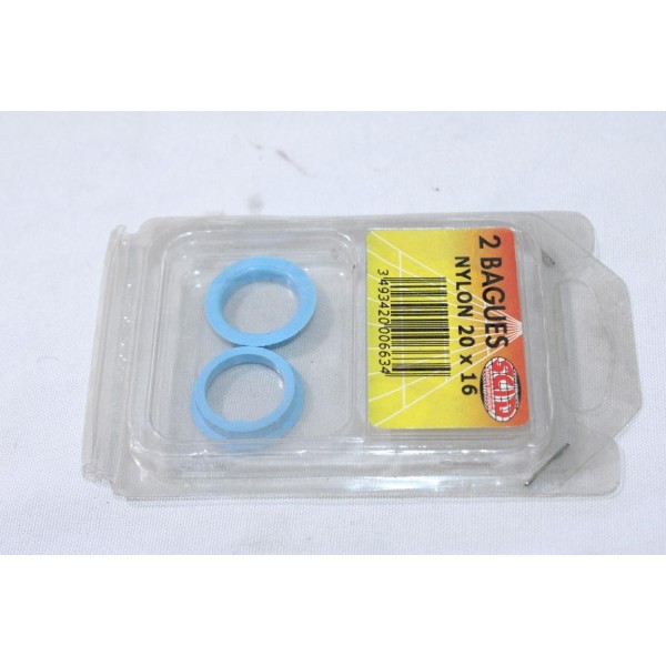 Blister 2 bagues nylon entretoise 20x16 SCID 0663 