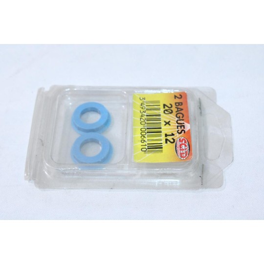 Blister 2 bagues nylon entretoise 20x12 SCID 0661 