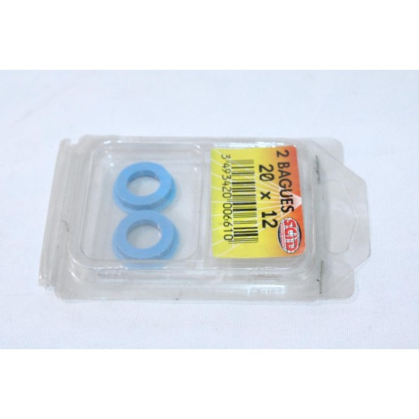 Blister 2 bagues nylon entretoise 20x12 SCID 0661 