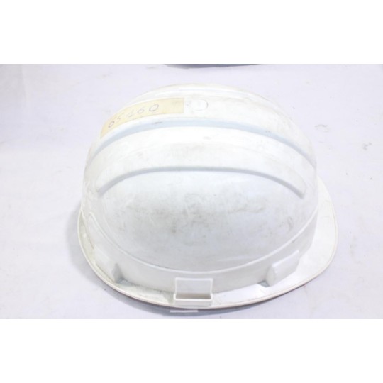 Casque chantier blanc Epro 65160 (sale stockage depuis des années) 