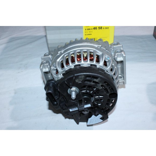 Alternateur 80A Bosch 0986046580 pour poids lourd scania P G R T L S series 4