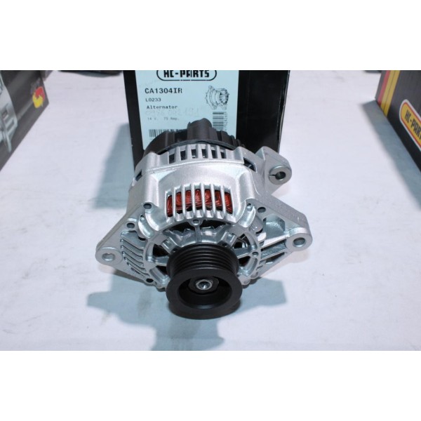 Alternateur 75A reconditionné à neuf HC-Parts CA1304IR L0233 pour renault megane 1 dont scenic kangoo 1 trafic 1 clio 2 II opel 