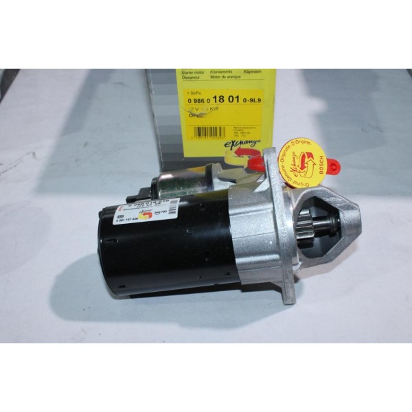 Demarreur 0.9KW reconditionné à neuf Bosch 0986018010 pour opel corsa B C agila A 1.0 1.2 essence 