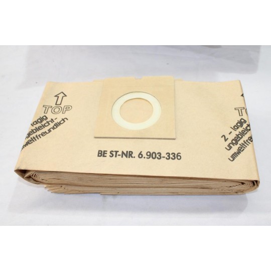 Lot 10 sacs papier Karcher 6.906-117.0 pour aspirateur karcher T 101 111 151 