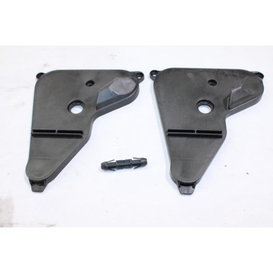 Jeu 2 plaques protection cache engrenage Karcher 5.032-632.0 pour balayeuse karcher KM 70/20 70/30 