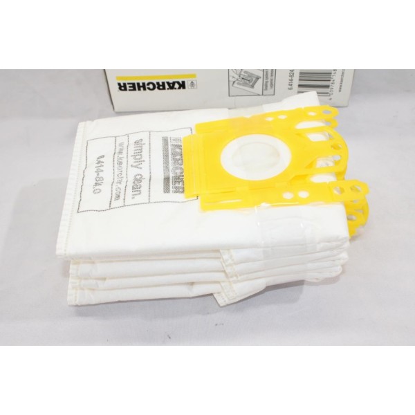 Lot 5 sacs filtre ouate Karcher 6.414-824.0 pour aspirateur karcher VC 5200 