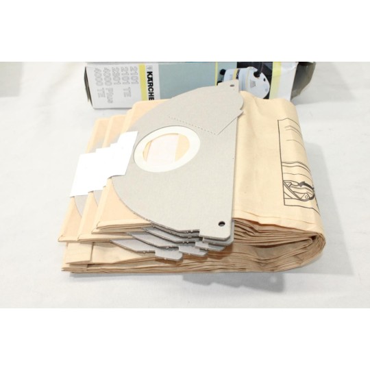 Lot 5 sacs filtre papier Karcher 6.904-167.0 pour aspirateur karcher A 