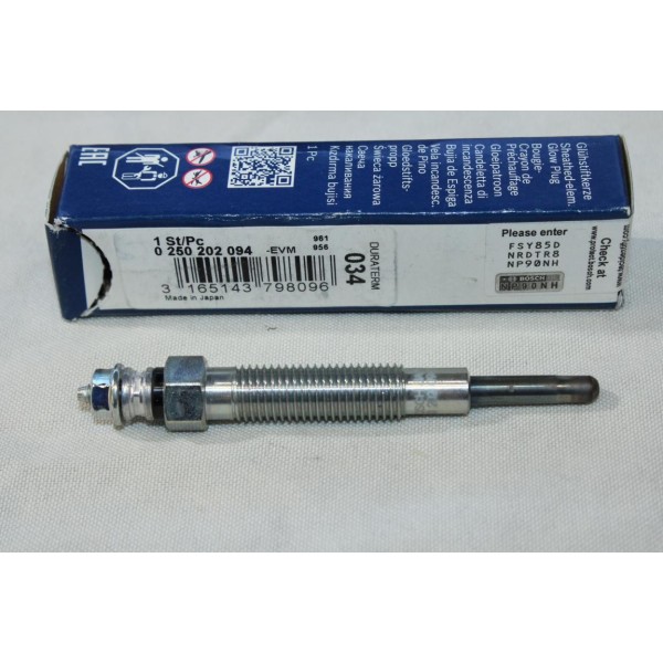 Lot 2 bougies de prechauffe Bosch 034 0250202094 pour hyundai H1 H100 galloper terracan kia pregio K2500 bongo mitsubishi L200 