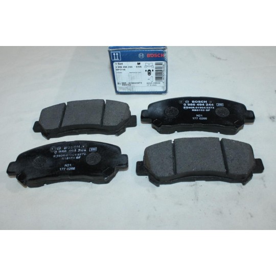 Jeu 4 plaquettes de frein avant montage akebono Bosch BP1116 0986494244 pour nissan qashqai J10 X-trail Xtrail T31 rogue S35 