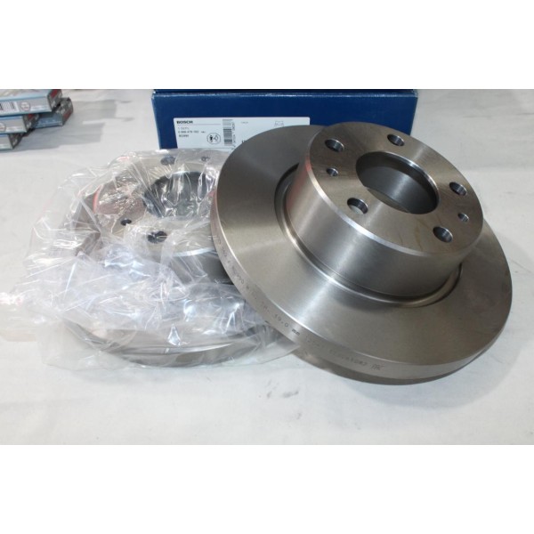 Jeu 2 disques frein avant plein 276mm diametre Bosch BD990 0986479162 pour iveco daily 3 III 