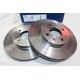 Lot 2 disques de frein avant ventilé 256mm diametre Bosch BD1206 0986479367 pour hyundai accent 3 4 III IV RB MC i20 PB GB IB 