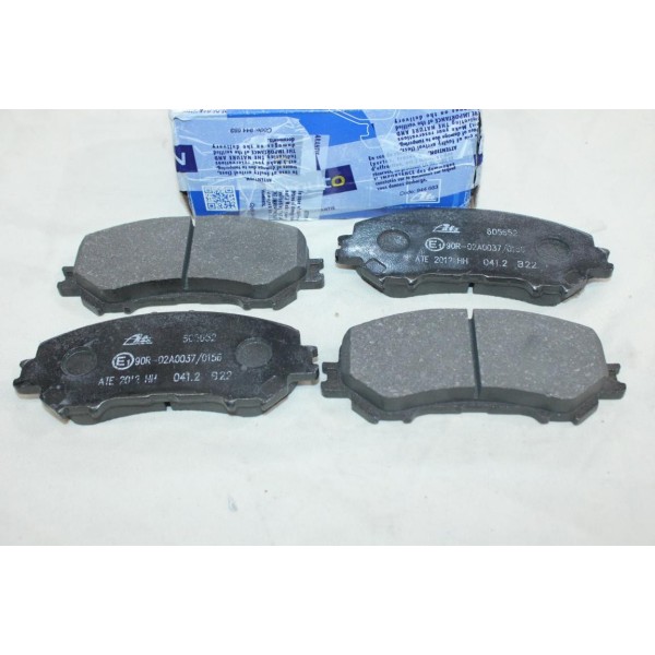 Jeu 4 plaquettes de frein avant montage akebono ATE 605652 13.0460-5652.2 pour nissan qashqai J11 