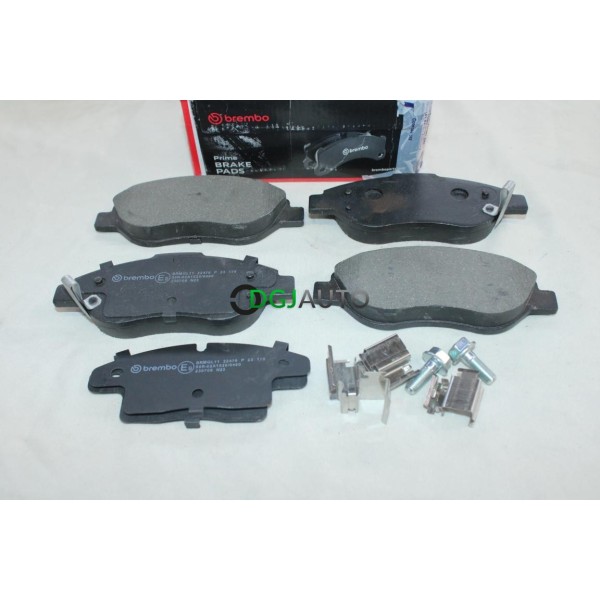 Jeu 4 plaquettes de frein avant montage bosch Brembo P23178 pour fiat tipo 2 II 