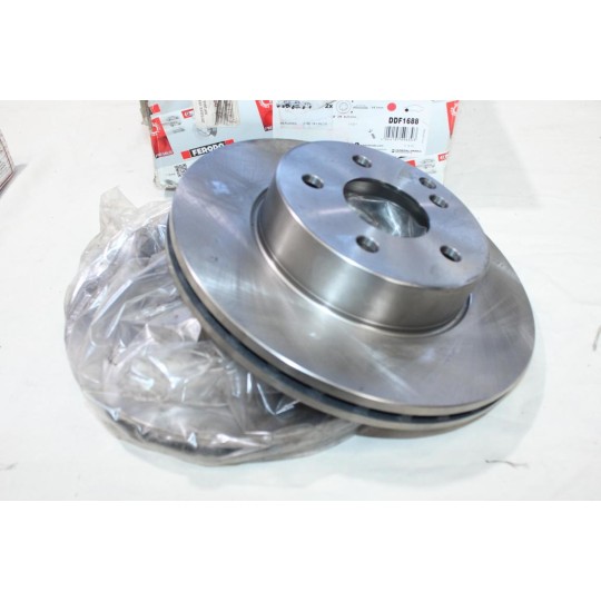 Jeu 2 disques de frein avant ventilé 288mm diametre Ferodo DDF1688 pour mercedes classe C W204 