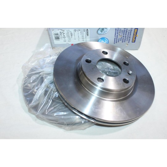 Jeu 2 disques de frein avant ventilé 280mm diametre Norauto ND5301 BD5301 pour volkswagen passat B6 B7 