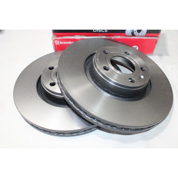 Jeu 2 disques de frein avant ventilé 321mm diametre Brembo 09.C895.11 pour audi A6 A8 