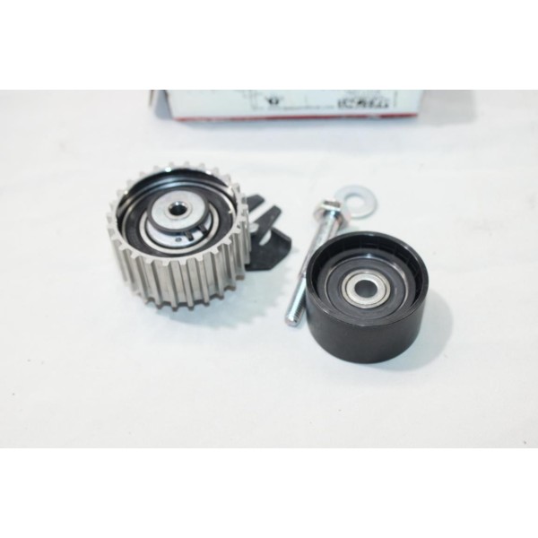 Jeu 2 galets tendeur + enrouleur de courroie de distribution (non incluse) Gates K055500XS pour alfa romeo 145 146 147 156 fiat 