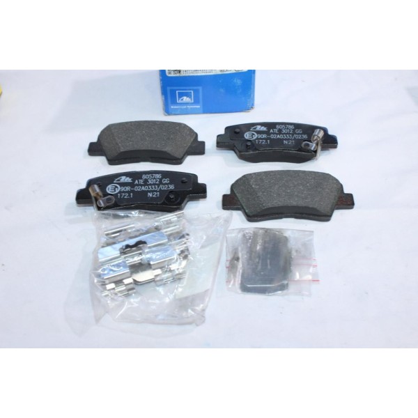 Jeu 4 plaquettes de frein arriere montage akebono ATE 605786 13.0460-5786.2 pour hyundai tucson sonata 5 V elantra 4 IV 