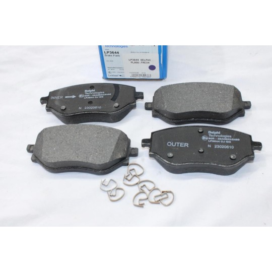 Jeu 4 plaquettes de frein avant montage CBI Delphi LP3644 pour renault clio 5 V arkana taliant nissan micra K14 mitsubishi colt 