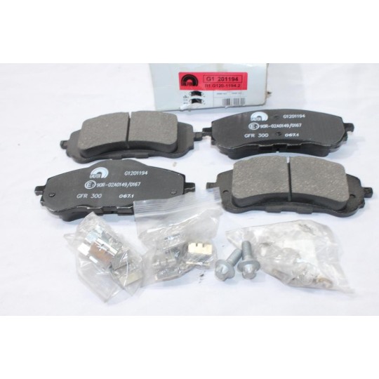 Jeu 4 plaquettes de frein avant montage bendix Galfer 201194 B1-G120-1194.2 pour citroen berlingo 2 3 II III opel combo E astra 