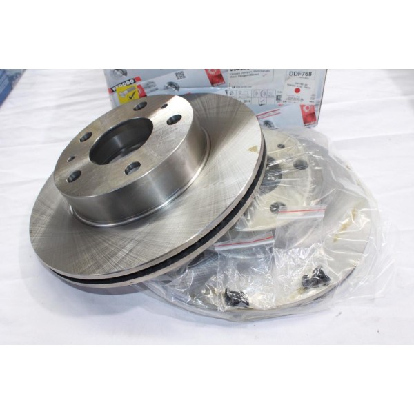 Jeu 2 disques de frein avant ventilé 300mm diametre Ferodo DDF768 pour citroen jumper peugeot boxer fiat ducato 1 2 I II de 