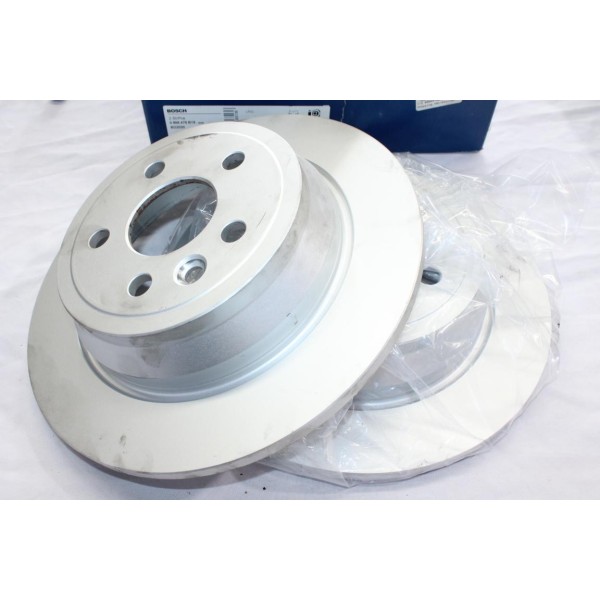 Jeu 2 disques de frein arriere plein 302mm diametre Bosch BD2020 0986479B19 pour land rover freelander L359 