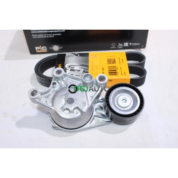 Kit courroie accessoire 6PK962 + galet tendeur Continental 6PK962K2 pour citroen C3 dont picasso DS3 DS4 DS5 C4 dont picasso 