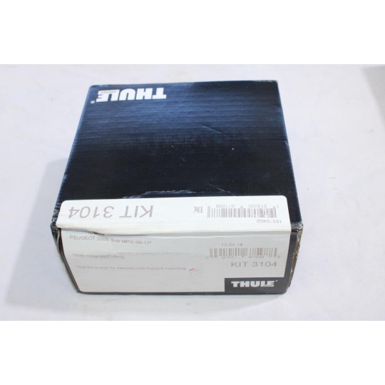 Kit pieds fixation barres de toit KIT 3104 Thule KIT3104 pour peugeot 5008 MPV de 2009 à 2017 