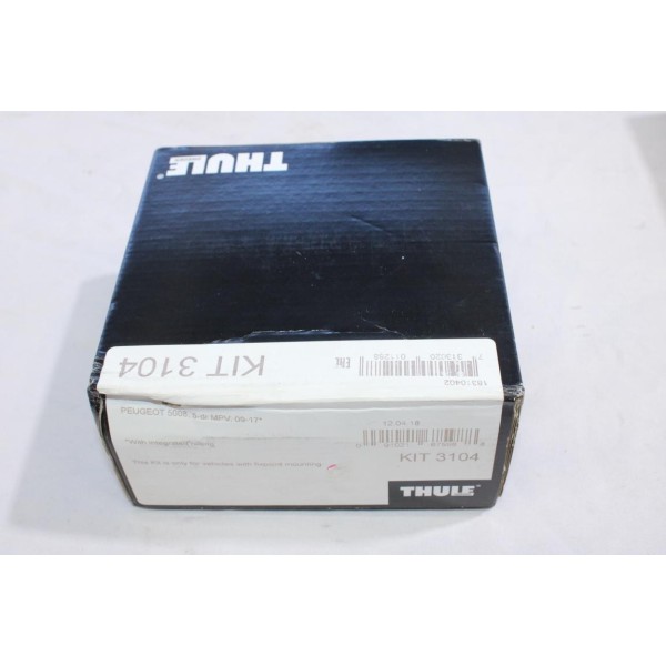 Kit pieds fixation barres de toit KIT 3104 Thule KIT3104 pour peugeot 5008 MPV de 2009 à 2017 