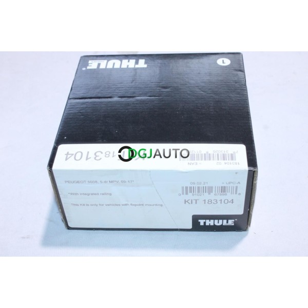 Kit pieds fixation barres de toit KIT 183104 Thule KIT183104 pour peugeot 5008 de 2009 à 2017 
