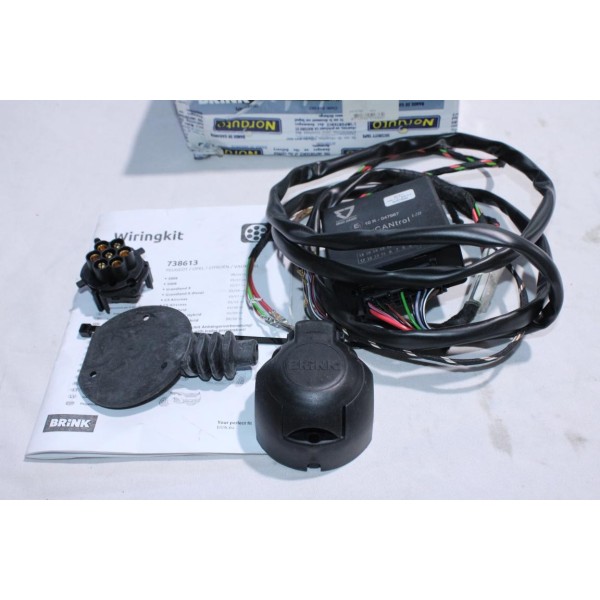 Faisceau attelage multiplexe 7 broches (trace montage contenu de la photo) Brink 738613 pour citroen C5 aircross opel grandland 
