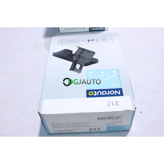 Kit pieds fixation barres de toit Norauto N°217 pour seat altea de 2006 à 2015 leon 5 portes de 2014 à 2019 ibiza 5 portes de 