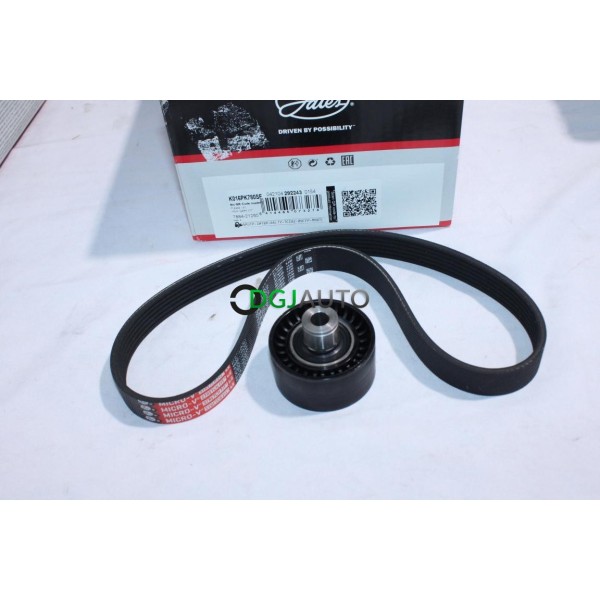 Kit courroie accessoire 6PK780 + galet Gates K016PK780SF pour citroen C2 C3 C4 dont picasso peugeot 206 207 307 1.4HDI 1.6HDI 