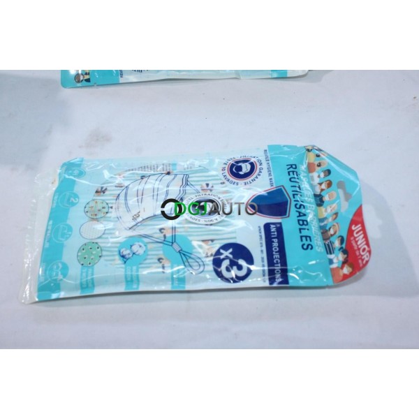 Pochette 3 masques reutilisables enfant partir 7 ans Junior 20CS880509 