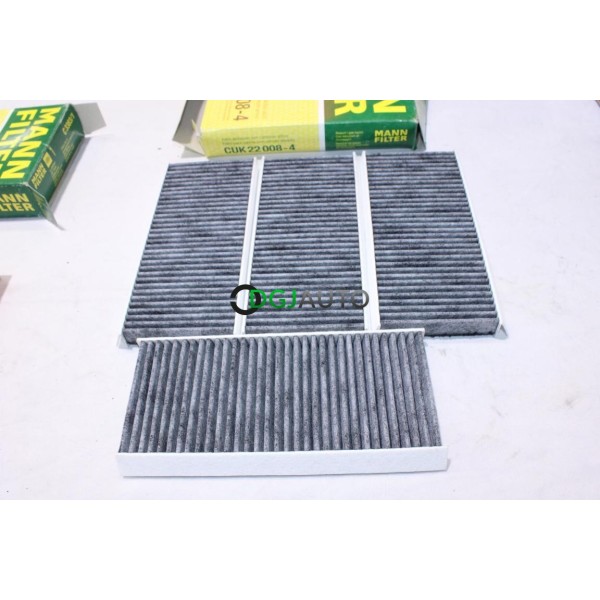 Jeu 4 filtres habitacle interieur Mann Filter CUK22008-4 pour BMW serie 3 E90 E91 E92 E93 