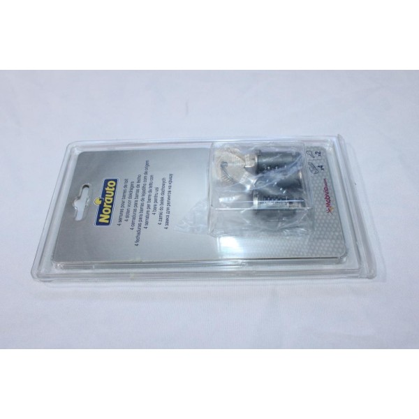 Jeu 4 barillets serrure barres de toit Norauto 544009 