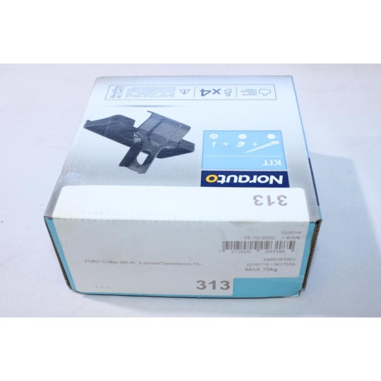 Kit pieds fixation barres de toit Norauto N°313 pour ford cmax c-max 2 II 5 portes partir de 2010 