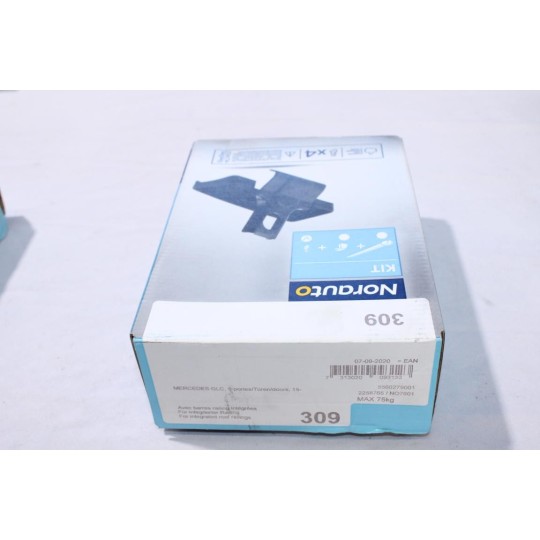 Kit pieds fixation barres de toit Norauto N°309 pour mercedes GLS 5 portes partir de 2015 