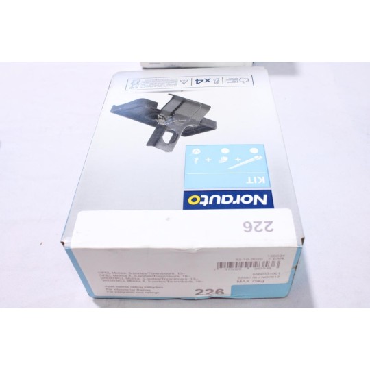 Kit pieds fixation barres de toit Norauto N°226 pour opel mokka 5 portes partir de 2013 mokka X 5 portes partir de 2016 