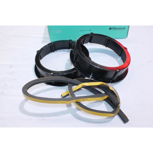 Jeu 2 supports entretoise fixation enceinte haut parleur 165mm Phonocar 03859 pour avant seat altea toledo skoda fabia 