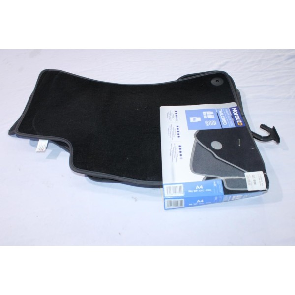Jeu 4 tapis de sol sur mesure avant + arriere Norauto 2330004 NOF182 pour audi A4 de 2000 à 2008 