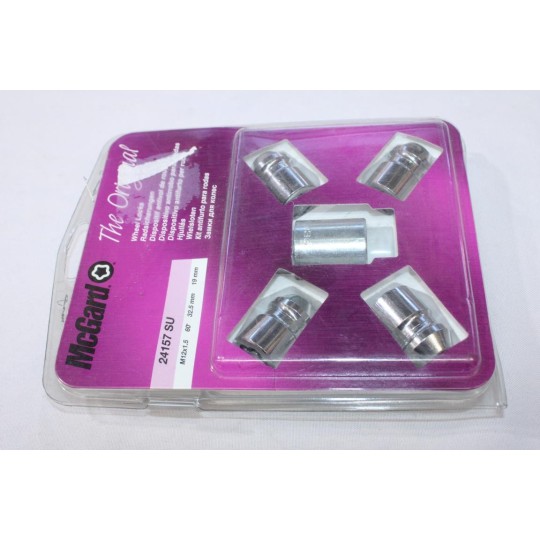 Jeu 4 écrous de roue M12x1.5 32.5mm 19mm 60° antivol fixation jante MCGard 24157SU pour chevrolet blazer corvette camaro kalos 