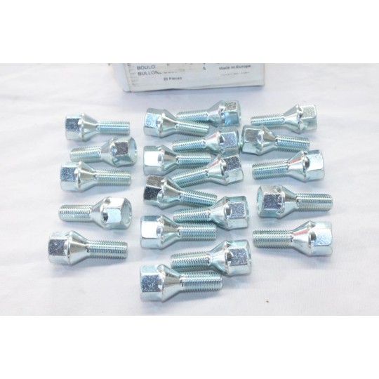 Lot 20 boulons de roue M12x1.5x26 SW19 fixation jante Norauto 320369* 